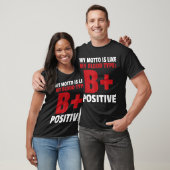 B+ positief bloedtype grappig t-shirt (Unisex)
