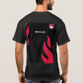 B & R KLEURENONTWERP MET JOUW NAAM ONTWERP OP BASI T-SHIRT (Achterkant)