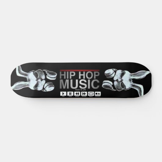 B-Rabbit Hip Hop design Persoonlijk Skateboard (Horizontaal)