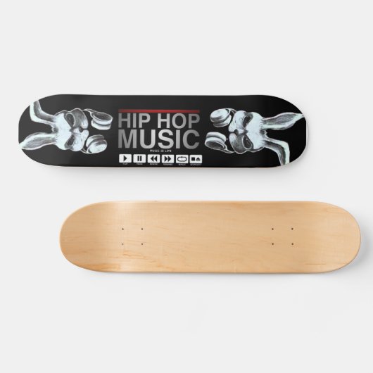 B-Rabbit Hip Hop design Persoonlijk Skateboard (Horizontaal)