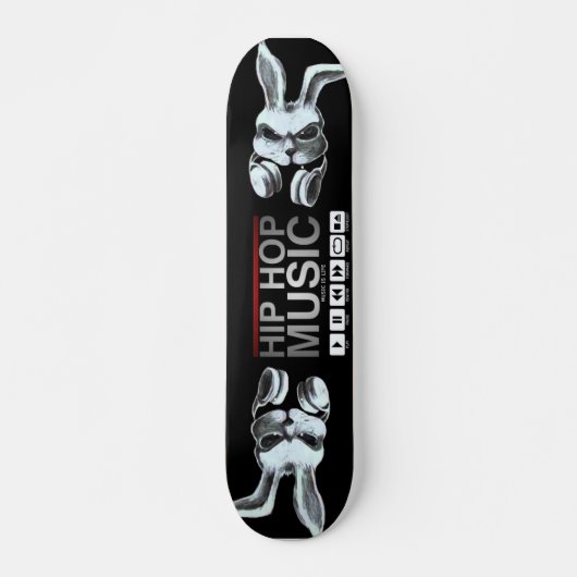 B-Rabbit Hip Hop design Persoonlijk Skateboard (Voorkant)