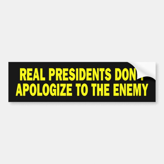 b_realpresidenten bumpersticker (Voorkant)