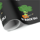 B-Rock-Oli Funny Rocker Broccoli Pun Dark BG Cadeaupapier (Rol Hoek)