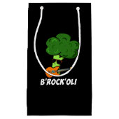 B-Rock-Oli Funny Rocker Broccoli Pun Dark BG Klein Cadeauzakje (Voorkant)