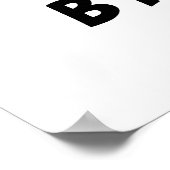 B-Rock-Oli Funny Rocker Broccoli Pun Poster (Hoek)