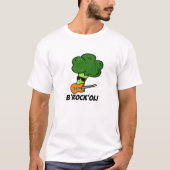 B-Rock-Oli Funny Rocker Broccoli Pun T-shirt (Voorkant)