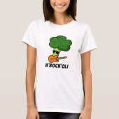 B-Rock-Oli Funny Rocker Broccoli Pun T-shirt (Voorkant)