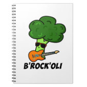 B-Rock-Oli Grappige Rocker Broccoli Woordspeling  Notitieboek (Voorkant)