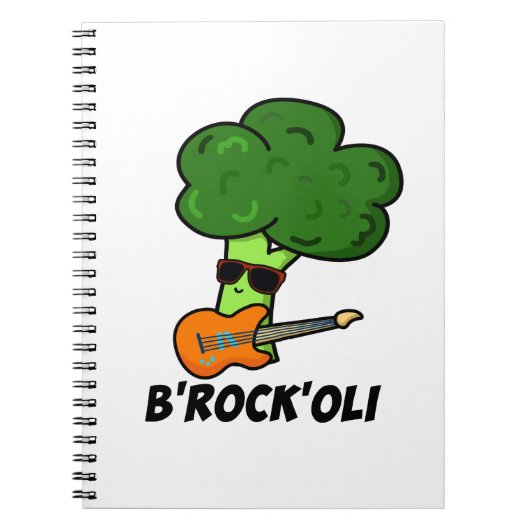 B-Rock-Oli Grappige Rots broccoli grap  Notitieboek (Voorkant)