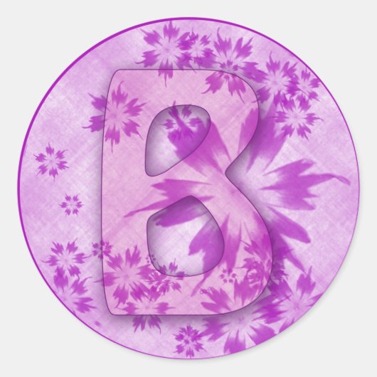 B RONDE STICKER (Voorkant)