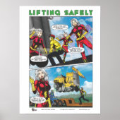 B-Safe Comics - Veilige liften Poster (Voorkant)