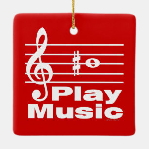 B Scherpe muzikale Notatie Keramisch Ornament