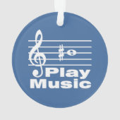 B Scherpe muzikale Notatie Ornament (achterkant)