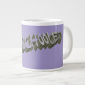 B Schooled Grey-Wht Grote Koffiekop (Voorkant rechts)