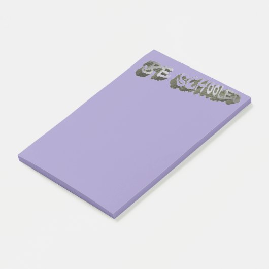 B Schooled Grey-Wht Post-it® Notes (Schuin)