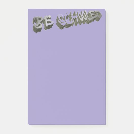 B Schooled Grey-Wht Post-it® Notes (Voorkant)