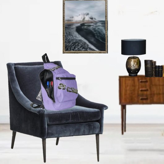 B Schooled Grey-Wht Sling Bag