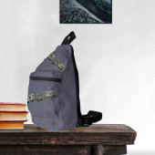 B Schooled Grey-Wht Sling Bag