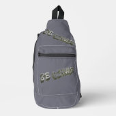 B Schooled Grey-Wht Sling Bag (Voorkant)