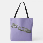 B Schooled Grey-Wht Tote Bag (Voorkant)