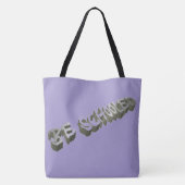 B Schooled Grey-Wht Tote Bag (Achterkant)