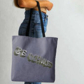 B Schooled Grey-Wht Tote Bag