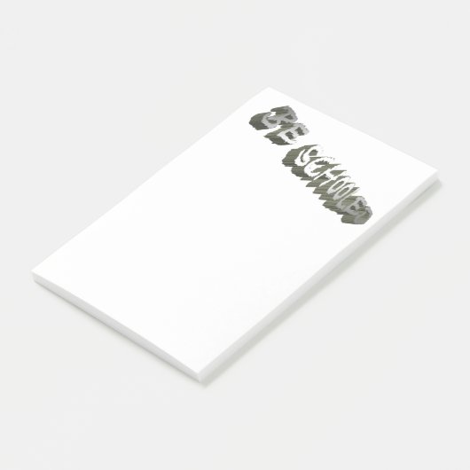 B. Schooled-grijs-wit Post-it® Notes (Schuin)