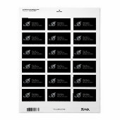 B Script Faux-"Diamond Bling" Etiket (Full Sheet)