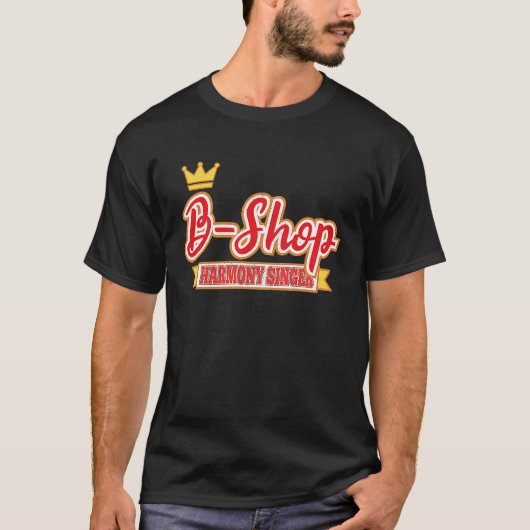 B Shop Harmony Singer Barbershop Quartet Singer T-shirt (Voorkant)