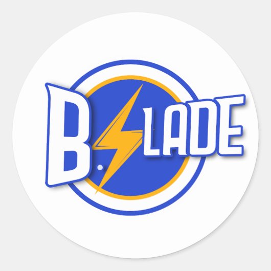 B.Slade - Bleu Logo Sticker (Voorkant)