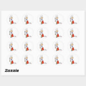 B staat voor Baker Ronde Sticker (Vel)