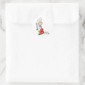 B staat voor Baker Ronde Sticker (Tas)
