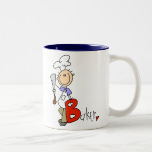 B staat voor Baker Tweekleurige Koffiemok