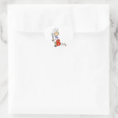 B staat voor bakker hart sticker (Tas)