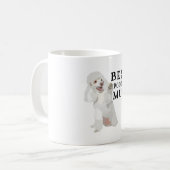 B staat voor Best Poodle Mum Koffiemok (Voorkant links)