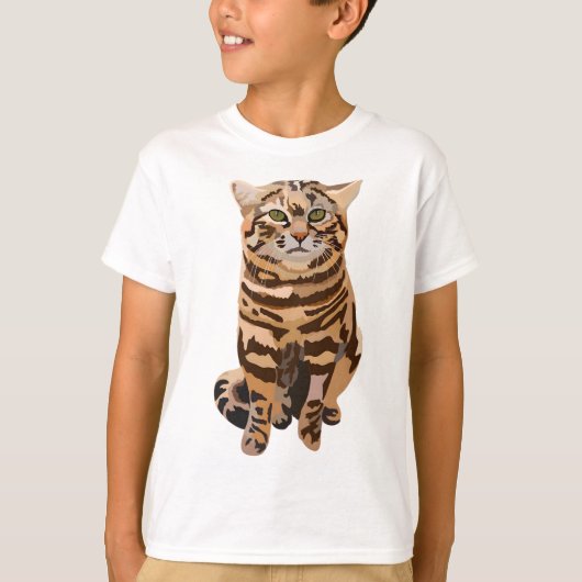 B staat voor Black Footed Cat T-shirt (Voorkant)