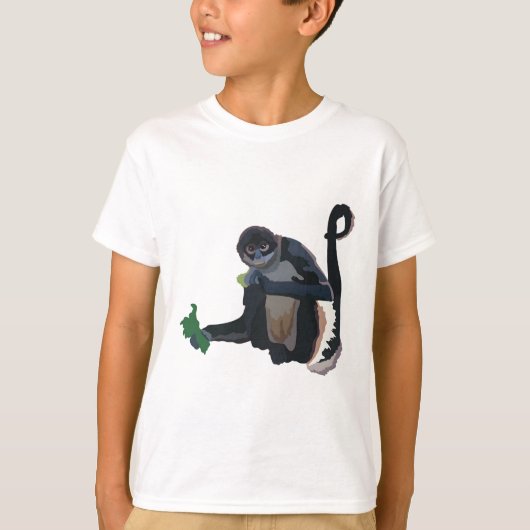 B staat voor Black Handed Spider Monkey T-shirt (Voorkant)