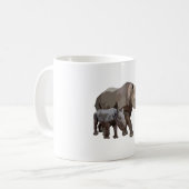 B staat voor Black Rhino Koffiemok (Voorkant links)
