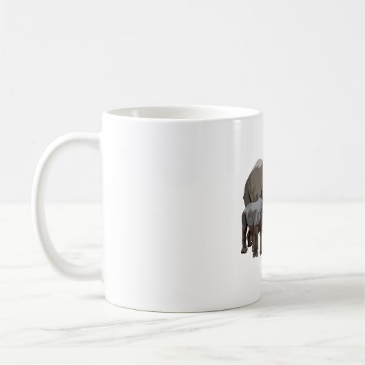 B staat voor Black Rhino Koffiemok (Links)