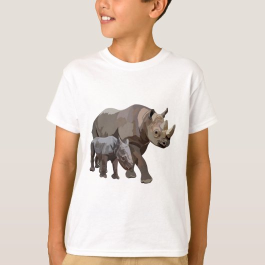 B staat voor Black Rhino T-shirt (Voorkant)