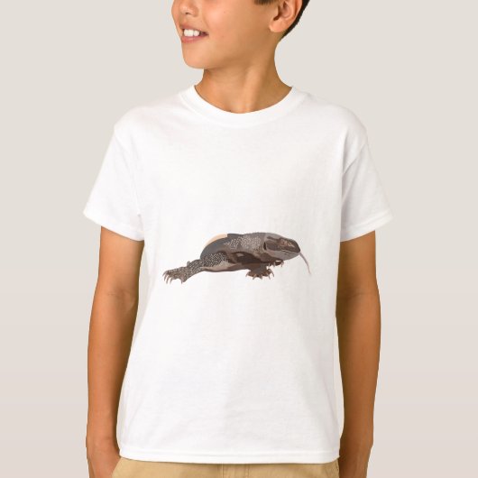 B staat voor Black Throated Monitor Lizard T-shirt (Voorkant)