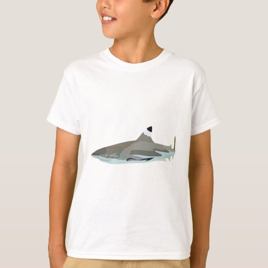 B staat voor Black Tip Reef Shark T-shirt (Voorkant)
