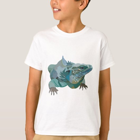 B staat voor Blue Iguana T-shirt (Voorkant)