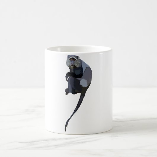 B staat voor Blue Monkey Koffiemok (Center)