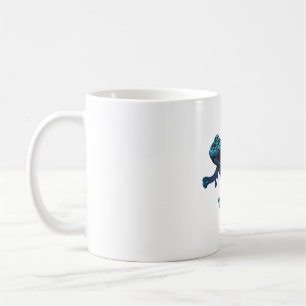 B staat voor Blue Poison Dart Frog Koffiemok