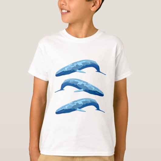 B staat voor Blue Whale T-shirt (Voorkant)