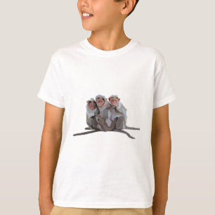 B staat voor Bonnet Macaque. T-shirt