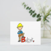 B staat voor Bouwer Briefkaart (Staand voorkant)