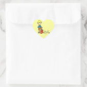 B staat voor Bouwer Hart Sticker (Tas)