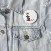 B staat voor Bouwer Ronde Button 5,7 Cm (In situ)
